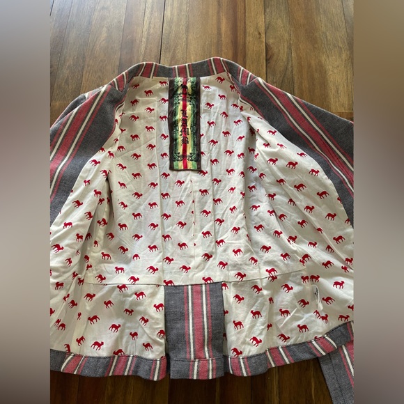 L.A.M.B. blazer gray and red stripe size 2 - Picture 9 of 16